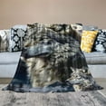 thumbnail image 2 of Shiartex Wolf Blanket Super Soft Cozy Wolves Throw Blanket Lightweight Wildlife Animal Bedding Blanket Gifts for Men Women Kids Girls Boys Bed Decor  60x80in, 2 of 6