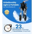thumbnail image 6 of VOCIC Ultra Lightweight Wheelchair for Adults, Swing-Away Footrests, Aluminum Frame, 300 lbs Capacity, Purple, 6 of 10