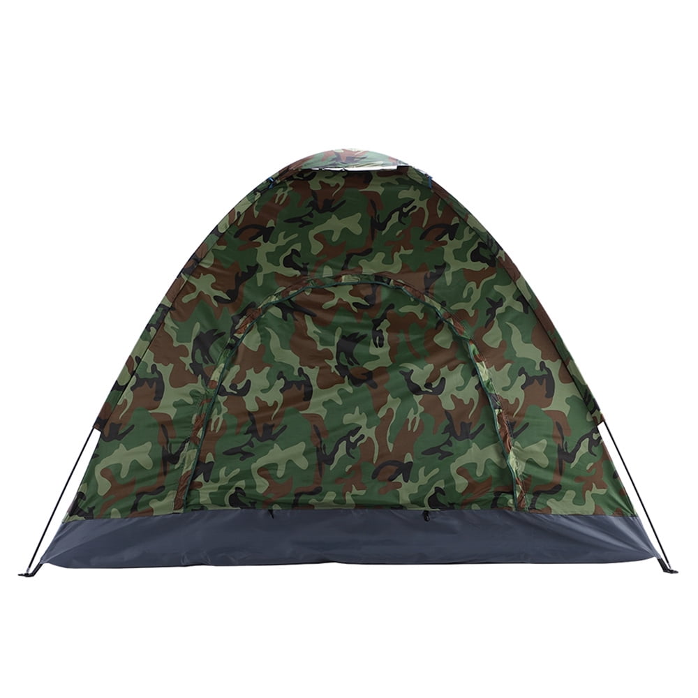 Tcbosik Tent with Carrying Bag for Camping, 3-4 Person Camping Dome Tent, Lightweight Portable Tent for Outdoor Camping/Hiking, Camouflage