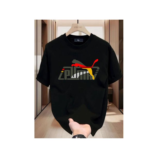 New Unisex Round-Neck Graphic T-Shirt, 100% Cotton, Stylish And Loose, Soft And Comfortable, Perfect For Men's Spring And Summer Short-Sleeve Street .