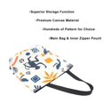 thumbnail image 3 of FORMRS Womens Canvas Tote Bag with Zipper Inner Pocket Shoulder Handbag, Playful Forest, 3 of 7