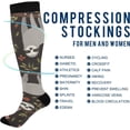 thumbnail image 4 of FREEAMG Spiral Night Starry Compression Socks for Women and Men, 1 Pair, 4 of 7