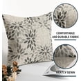 thumbnail image 4 of Dahlia Pillow Covers 16x16 Set of 2 Rustic Summer Rust Geometric Floral Black Cream Outdoor Decorative Throw Pillows Farmhouse Pillowcases Linen Cushion Case Decor for Home Sofa Couch Bed, 4 of 7