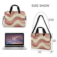 thumbnail image 3 of FORMRS 16" Laptop Bag Carrying Sleeve Case with Handle Travel Shoulder Briefcase, Soft Pink Pattern, 3 of 8
