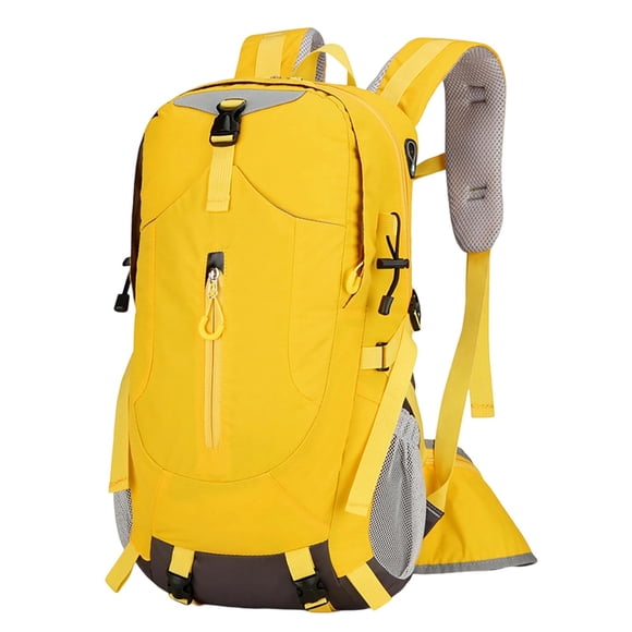 Large Capacity Outdoor Hiking Backpack Cloth 30-Liter Breathable Sports Daypack Waterproof Multiple Compartments External Compression Straps for Trekking Camping Travel Teens Adults