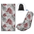 thumbnail image 6 of XYZCANDO Car Seat Towel Cover Comfortable Towel Car Seat Cover for Hiking Swimming, Car Seat Cover Towel Soft, Red Leaf Pattern, 6 of 10