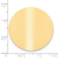thumbnail image 2 of 1 1/4 x 1 1/4 Round Satin Brass Plates-Set of 6, 2 of 2