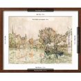 thumbnail image 5 of Art.com The Pont Neuf, Paris Art Print by Paul Signac, Brown Frame Wall Art, 21" x 17", 5 of 5