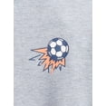 thumbnail image 3 of Wonder Nation Little Boys Crewneck Graphic Sweatshirt with Long Sleeves, Sizes 4-10, 3 of 3