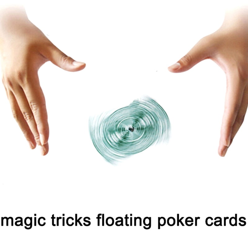 Floating Poker Card Hummingbird UFO Cards Stage Street Close-Up Magic Tricks THK 