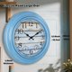 thumbnail image 2 of Termómetro higrómetro azul para interiores y exteriores Clock eYotto de 18 pulgadas, 2 of 9