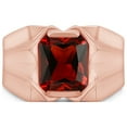 thumbnail image 2 of AFFY 8x10 mm Simulated Birthstone Men's Ring Garnet In 14K Rose Gold Plated 925 Sterling Silver. Ring Size 9.5, 2 of 6