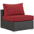 thumbnail image 4 of Modway Sojourn 5 Piece Outdoor Patio Sunbrella® Sectional Set in Canvas Red, 4 of 8