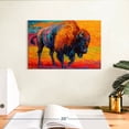 thumbnail image 3 of Elephant Stock Spirit Of The Prairie Wall Art - Horizontal Canvas Wall Art - Living Room Wall Decor - Animal Canvas - Orange And Turquoise Decor By Marion Rose - 12" x 8", 3 of 8