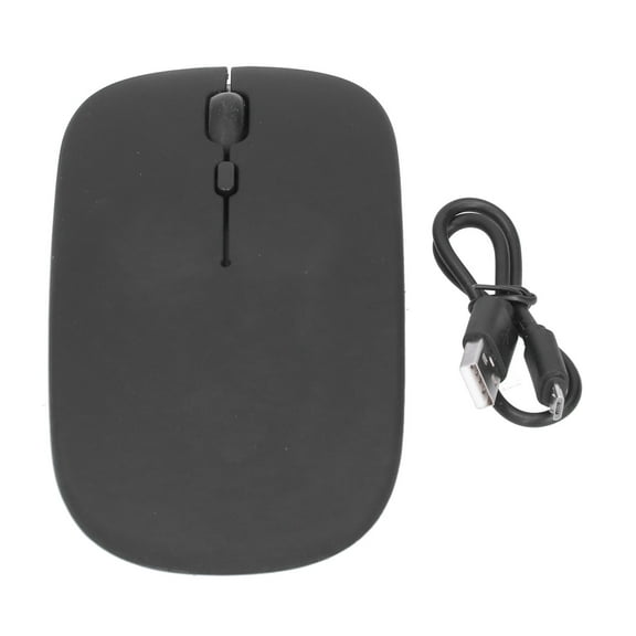 Rechargeable, Dual-Mode 2.4G, Ergonomic, Silent Optical Computer Mouse Black Wireless Mouse