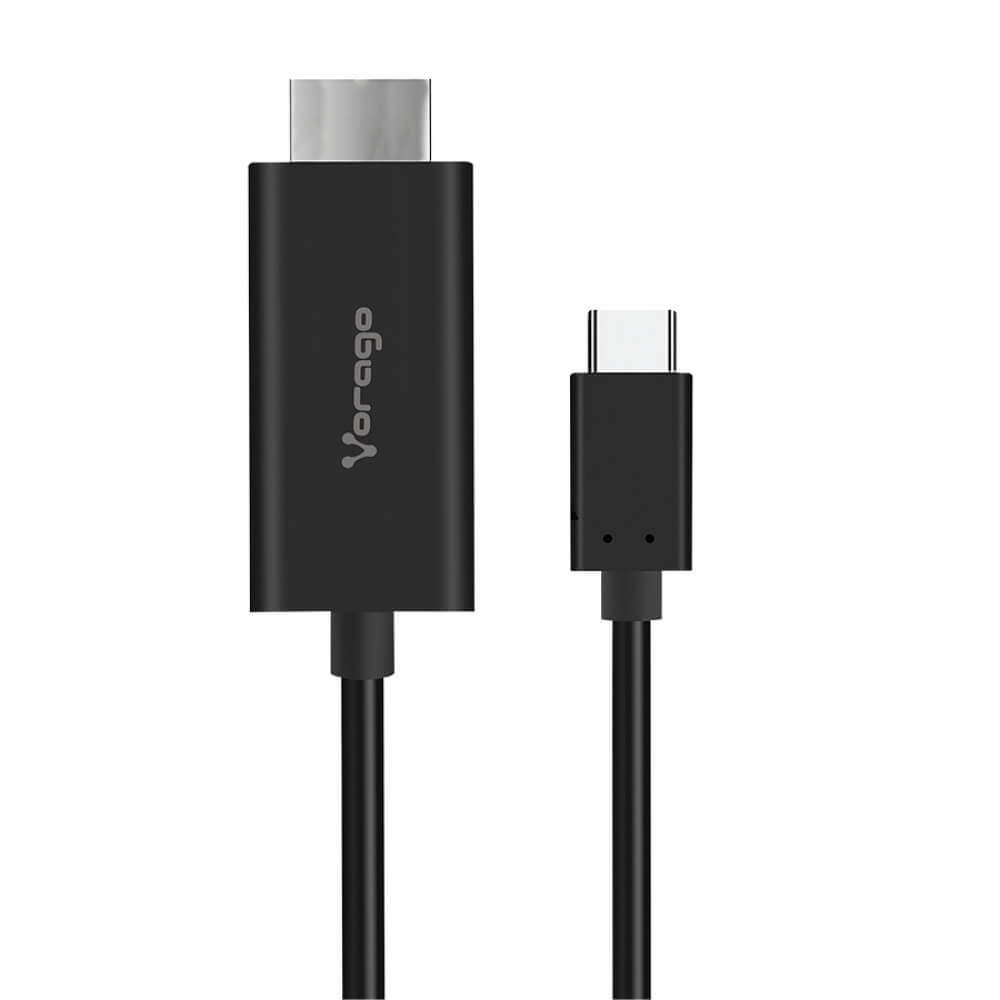 CONVERTIDOR VORAGO CAB-304 TIPO  C A HDMI 18M 4K - Código: CAB-304 | Compra en Guadalajara