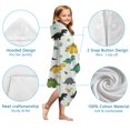 thumbnail image 7 of Multi Colored Dinosaur Assortment Pattern Hooded Bath Towel，50"x30" for Ages 3 To 12 Kids, Quick Dry Lightweight Soft Microfiber Hood Beach Towel Cover Up for Kids, 7 of 7