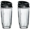Nutri Ninja 24 oz Tritan Cups with Sip & Seal Lids. Compatible with BL480, BL490, BL640, & BL680 Auto IQ Series Blenders (Pack of 2)