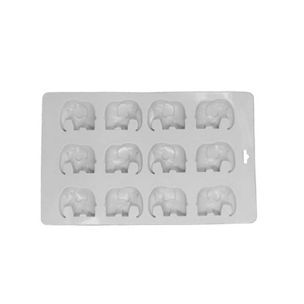 Inteprter Molde de silicona para pasteles, molde de 12 cavidades para cupcakes, moldes para hornear resistentes a altas temperaturas, moldes DIY para Cocina y Comedor Inteprter HA074870-00B