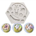 thumbnail image 2 of Kearding Molde de silicona para hornear de Pascua, cesta de conejo, flores, huevos de conejito, dulces, galletas, pasteles, utensilios de decoración para Almacenamiento y organización del hogar Kearding HA023085-00, 2 of 6