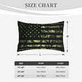 thumbnail image 4 of Sikiie American Flag Camo Print Plush Pillow Cover, Wrinkle-proof and Stain-resistant Pillow Protector without Pillow Core, Home Decoration-20"x30", 4 of 6