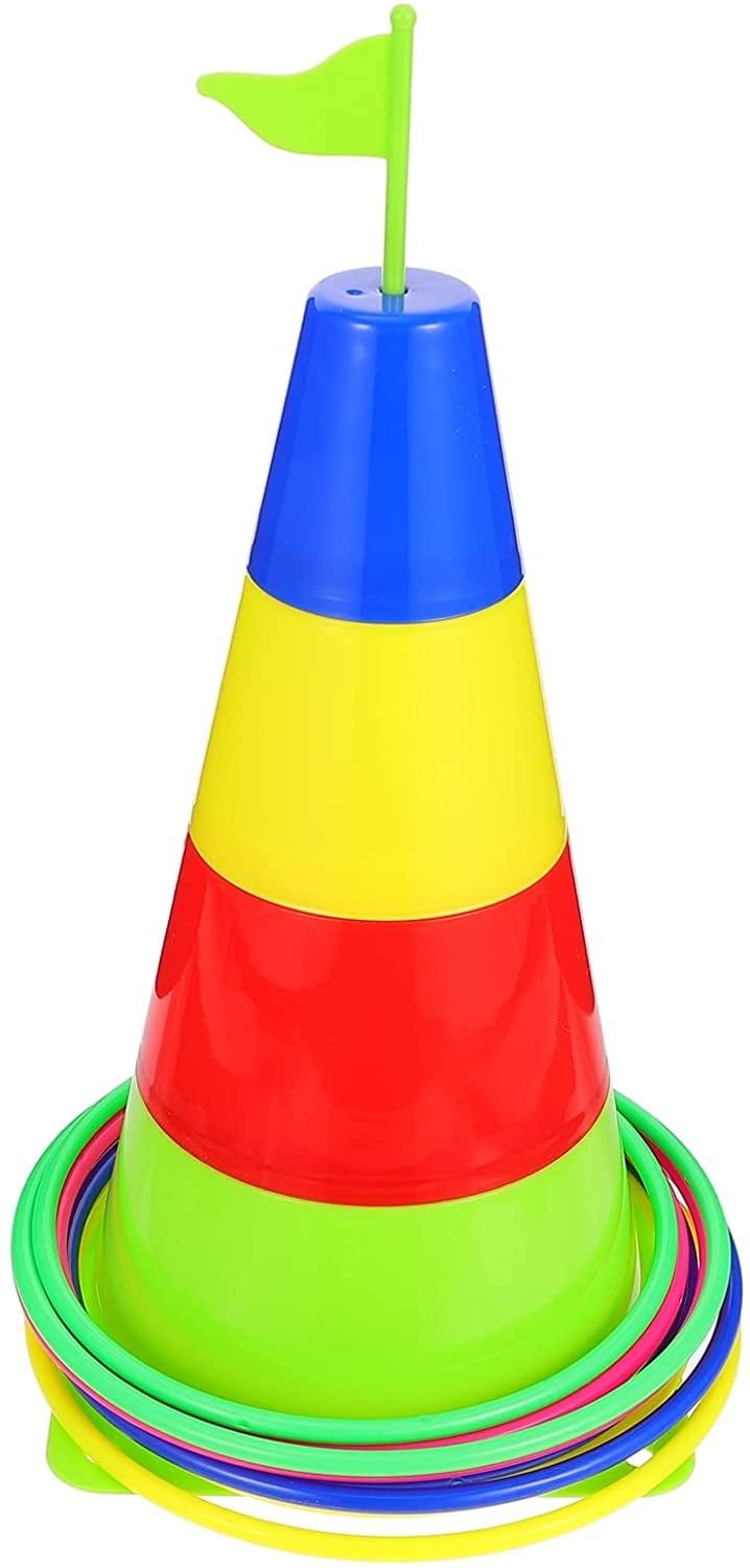 HTCM Ring Toss Game Set for Kids Sport Ring Toss Game Ring Toss Games
