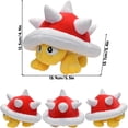 thumbnail image 3 of Peluche suave Kawaii Mario Bros Koopa Rolla Troopa Turtle Armad Dry Bones Kamek King Bob-omb Shy Guy Muñecos de peluche Regalos para niños, 3 of 5