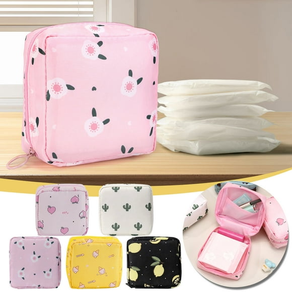 Bolsa de almacenamiento para toallas sanitarias | Bolsa para periodo con cremallera | Monedero de privacidad para niñas y mujeres | Estuche impermeable para compresas | Regalo para primer periodo
