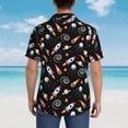 thumbnail image 4 of Fotbe Space Rocket Camisa Hawaiana para Hombre Unisex – Camisa Casual de Verano con Botones de Manga Corta de Algodón y Lino,XX-Large, 4 of 7