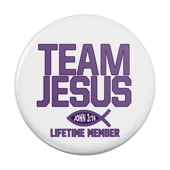 Team Jesus John 3:16 Christian Kitchen Refrigerator Locker Button Magnet