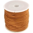 thumbnail image 2 of 1 Roll 109 Yards Nylon Jewelry Thread Cord 0.8mm Chinese Knotting Beading Cord for DIY Jewellery Making Macrame Kumihimo Shamballa Bracelet - Chocolate, 2 of 5