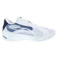 thumbnail image 2 of Puma All Pro Nitro Team Mens Shoes Size 7.5, Color: White/Navy/Lime Squeeze, 2 of 5