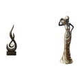 thumbnail image 1 of Escultura abstracta de fuego,Estatua de arte abstracto,adorno para decoración del hogar,Figura de escritorio,Figuras africanas de arte,artesanías,escritorio coleccionable,Estatua de mujer, 1 of 8