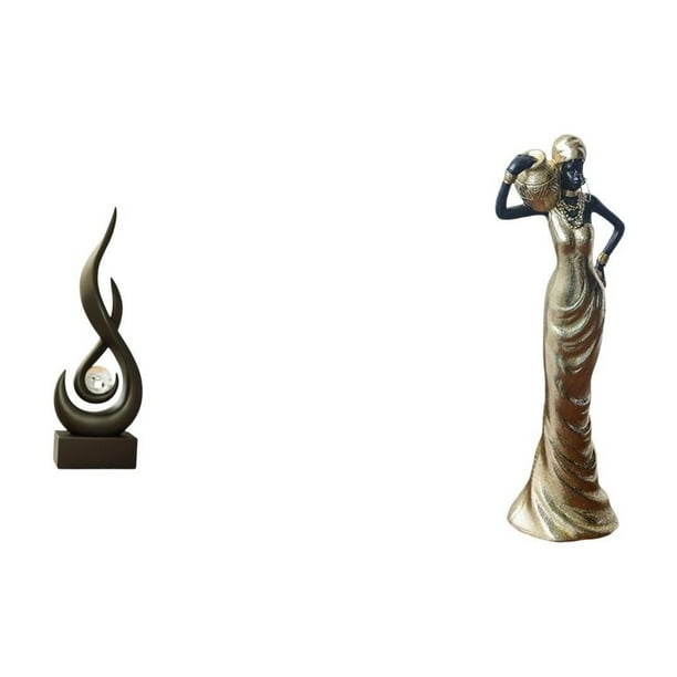 Escultura abstracta de fuego,Estatua de arte abstracto,adorno para decoración del hogar,Figura de escritorio,Figuras africanas de arte,artesanías,escritorio coleccionable,Estatua de mujer
