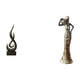 thumbnail image 1 of Escultura abstracta de fuego,Estatua de arte abstracto,adorno para decoración del hogar,Figura de escritorio,Figuras africanas de arte,artesanías,escritorio coleccionable,Estatua de mujer, 1 of 8