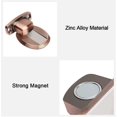 thumbnail image 2 of Tope de puerta magnético de metal resistente con tornillos autoadhesivos ocultos 3M para montaje en suelo, 1 pieza, bronce rojo, 2 of 4
