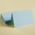 thumbnail image 4 of Paquete de 50 tarjetas plegadas de color azul claro de Toperd, 7,5 x 12,5 cm, 4 of 7