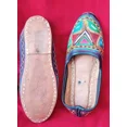 thumbnail image 5 of Women Shoes Leather Casual Jutties Handmade Indian Mojaries Flats US 5.5, 5 of 6