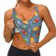 thumbnail image 3 of Fotbe Fruit Ice Cream Sujetador Deportivo Largo sin Aros para Mujer con Almohadillas y Soporte Medio, Transpirable y Absorbente, Camiseta Tipo Chaleco o Tank Top-XX-Large, 3 of 8