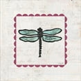 thumbnail image 2 of Great Art Now Dragonfly Stamp Bright by Courtney Prahl, Framed Wall Art, 14W x 14H, 2 of 3