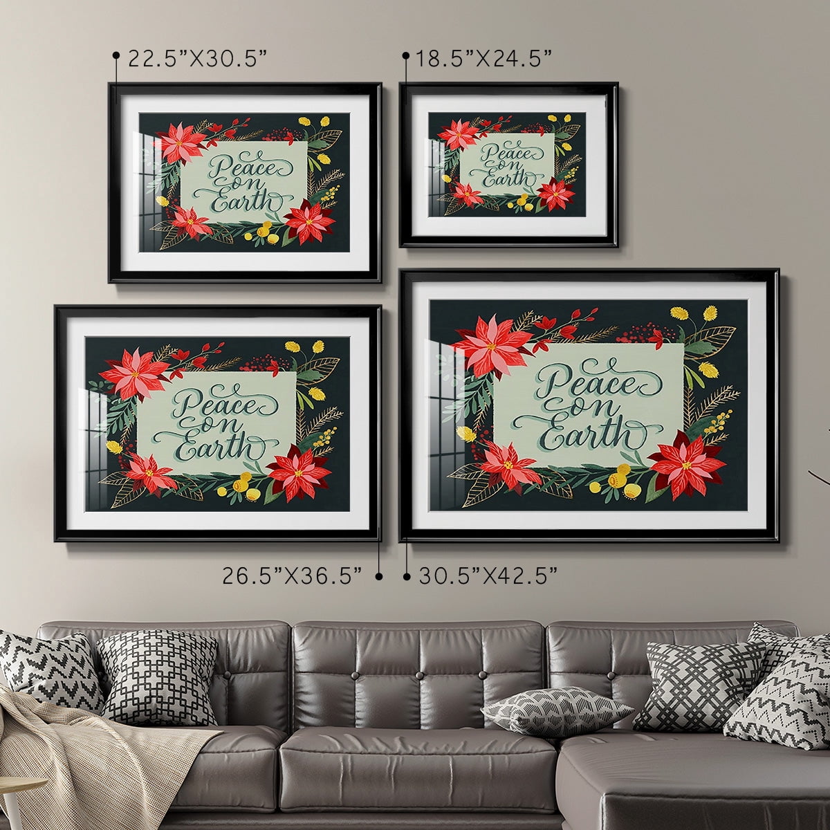 Bright Christmas Night II Premium Framed Print - Ready to Hang