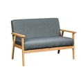 thumbnail image 2 of 45" In Gray, Solid Wood Frame With Cushy Foam Seat For Enjoyment Structure And 26" Depth, Design, 2 of 2