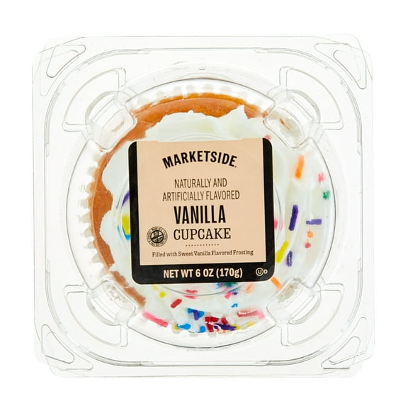 Marketside Vanilla Jumbo Cupcake Filled with Vanilla Frosting, 6 oz