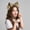 Grass Yellow, variant on Rechargeable Faux Fur Anime Animal Ears Headband, Electric Moving Anime Wolf Fox Ears Headwear, Plush Fluffy Cat Ears Headpeice for Halloween Birthday Christmas