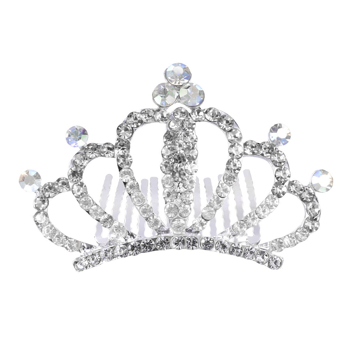 Kids crown comb Crystal Hair Crown Comb Attractive Tiara Headdress Hair