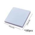 thumbnail image 3 of Leodye 100 PCS Sticky Notes , Self-Stick Pads Bright Colors Sticky Note, Recyclable, Easy to Post for Home, office, Notebook-3x3in, 3 of 6