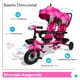 thumbnail image 5 of Triciclo Evolutivo The Baby Shop  Doble Gemelar para Niños 2 Asientos Giratorios Rosa -, 5 of 6