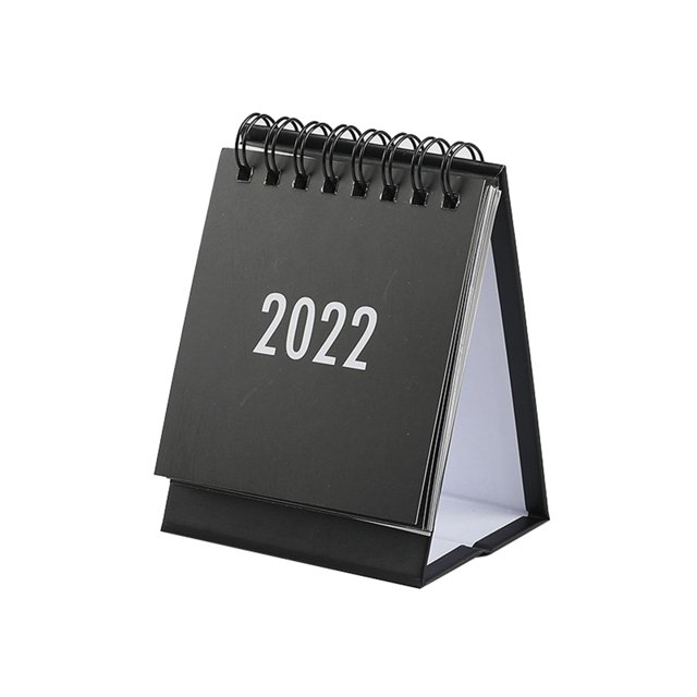 CAROOTU 2021 Mini Coil Desk Calendar Portable Schedule Simple Desktop Ornament for
