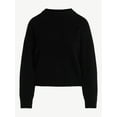 thumbnail image 5 of Free Assembly Women's Mock Neck Sweater with Long Sleeves, Sizes XS-4X, 5 of 5