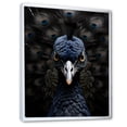 thumbnail image 2 of Designart "Gaze Of The Mystical Peacock I" Animals Peacock Floater Framed Canvas Prints, 2 of 5